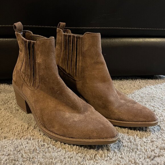 Women's Brown Forever 21 Booties - Size 10 - Picture 1 of 5